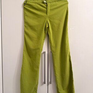 [2 f 39] Moschino vintage pants, pea green, stretchable, size 6